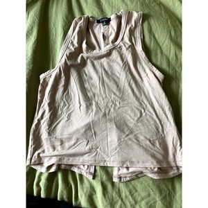 Zobba Split Back Athletic Shirt - Womens - Pink - Size Medium